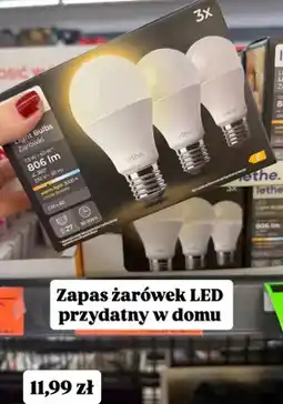 Biedronka Żarówki LED ciepłe światło 3000K, 3 szt oferta