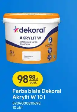 Castorama Farba biała Akrylit W oferta