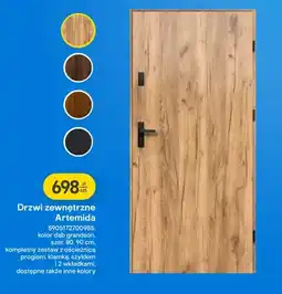 Castorama Drzwi zewnętrzne dąb grandson oferta