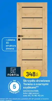 Castorama Skrzydło drzwiowe Toreno z czarnymi szybkami oferta