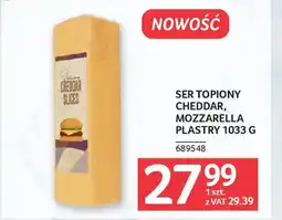 Selgros Ser topiony cheddar, mozzarella plastry oferta