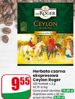 Dino Herbata czarna ekspresowa Ceylon Roger oferta