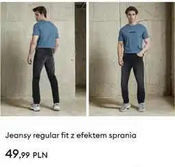 Sinsay Jeansy regular fit z efektem sprania oferta