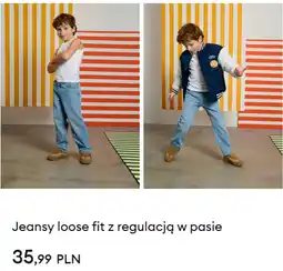 Sinsay Jeansy loose fit z regulacją w pasie oferta