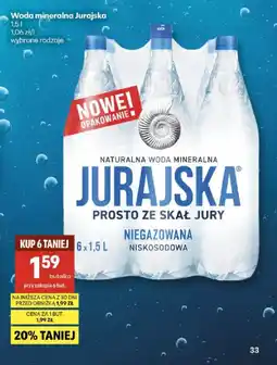 Delikatesy Centrum Woda mineralna Jurajska oferta