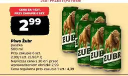 Netto Piwo Żubr puszka oferta