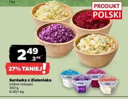 Netto Surówka z Zieleniaka różne rodzaje oferta