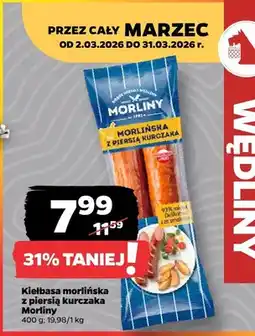 Netto Kielbasa morlińska z piersią kurczaka Morliny oferta