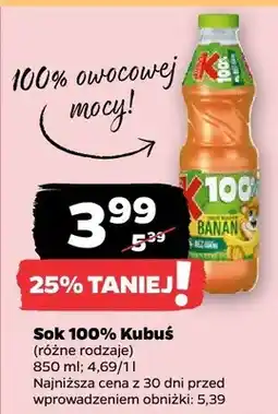 Netto Sok 100% Kubuś oferta