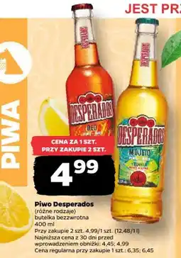 Netto Piwo Desperados butelka bezzwrotna oferta