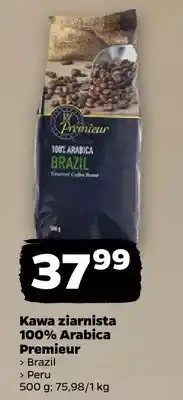Netto Kawa ziarnista 100% Arabica Premieur Brazil, Peru oferta