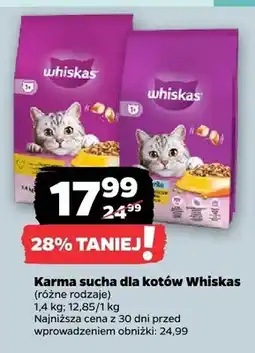 Netto Karma sucha dla kotów Whiskas oferta