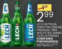 Wafelek Piwo Lech Butelka Zwrotna 500ml Premium, Free oferta