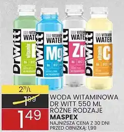 Wafelek Woda witaminowa Dr Witt 550ml różne rodzaje oferta