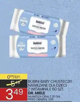 Wafelek Bobini baby chusteczki nawilżane dla dzieci z witaminą E oferta