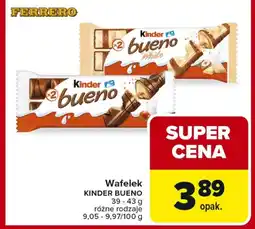Carrefour Wafelek Kinder oferta