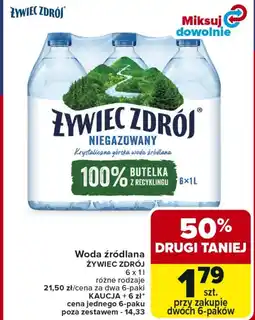 Carrefour Woda źródlana Żywiec zdrój oferta