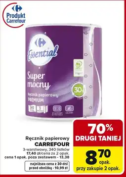 Carrefour Ręcznik papierowy Carrefour oferta