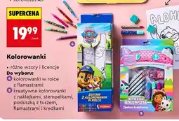 Biedronka Kolorowanki, różne rodzaje oferta