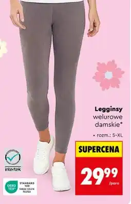 Biedronka Legginsy welurowe damskie, różne kolory oferta