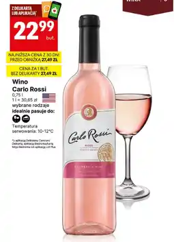 Delikatesy Centrum Wino Carlo Rossi oferta