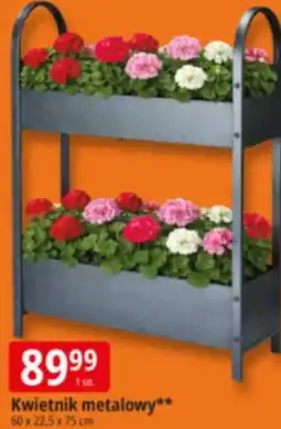 E.Leclerc Kwietnik metalowy 60 x 22,5 x 75 cm oferta