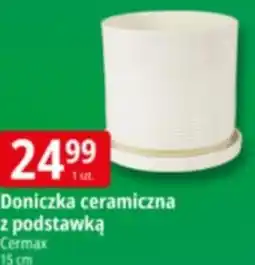 E.Leclerc Doniczka ceramiczna z podstawką oferta
