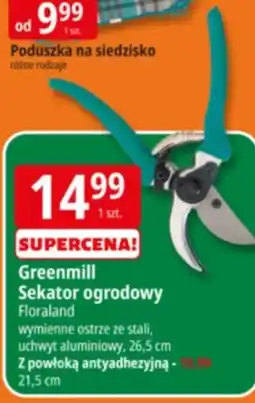 E.Leclerc Greenmill Sekator ogrodowy Floraland wymienne ostrze ze stali, uchwyt aluminiowy, 26,5 cm oferta