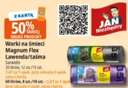 E.Leclerc Worki na śmieci Magnum Flex Lawenda/taśma Sarantis oferta