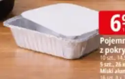 E.Leclerc Pojemnik aluminiowy z pokrywą 10 szt., 14,5 x 12 x 5 cm oferta