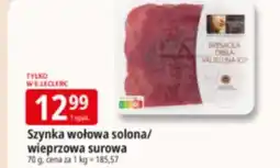 E.Leclerc Szynka wołowa solona/wieprzowa surowa oferta