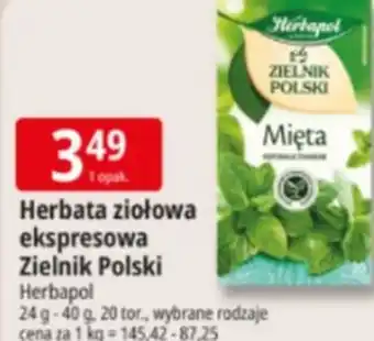 E.Leclerc Herbata ziołowa ekspresowa Zielnik Polski oferta