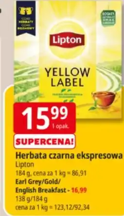 E.Leclerc Herbata czarna ekspresowa Lipton oferta