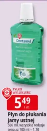 E.Leclerc Płyn do płukania jamy ustnej Dentamyl oferta