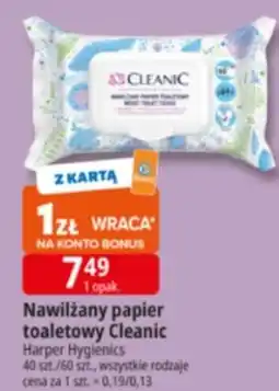 E.Leclerc Nawilżany papier toaletowy Cleanic oferta
