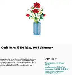 Biedronka Klocki Baka 33801 Róże, 1016 elementów oferta