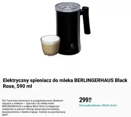 Biedronka Elektryczny spieniacz do mleka BERLINGERHAUS Black Rose oferta