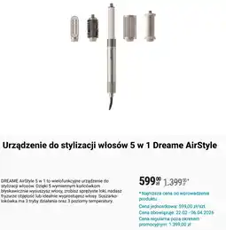 Biedronka Urządzenie do stylizacji włosów 5 w 1 Dreame AirStyle oferta