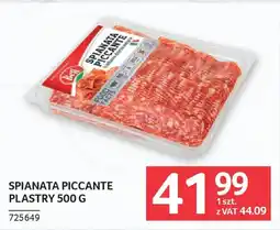 Selgros Spianata piccante plastry oferta