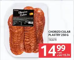 Selgros Chorizo cular plastry oferta