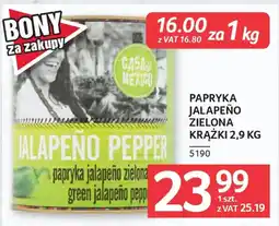 Selgros Papryka jalapeño zielona krążki oferta