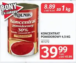 Selgros Koncentrat pomidorowy oferta