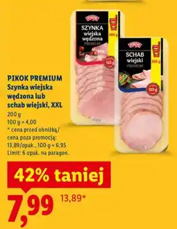 Lidl Szynka wiejska wędzona, XXL oferta