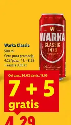 Lidl Piwo Classic oferta