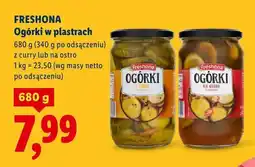 Lidl Ogórki w plastrach z curry oferta