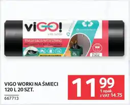 Selgros Vigo worki na śmieci 120 l oferta