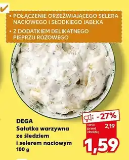 Kaufland Sałatka warzywna ze śledziem i selerem naciowym oferta