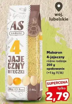 Kaufland Makaron 4-jajeczny niteczki różne rodzaje oferta