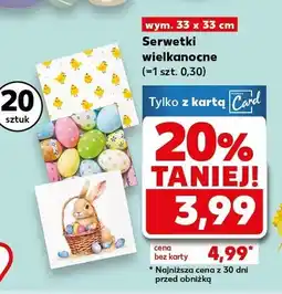 Kaufland Serwetki wielkanocne 20 szt. wym. 33x33 cm oferta