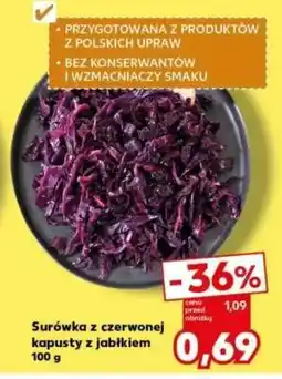Kaufland Surówka z czerwonej kapusty z jabłkiem 100 g oferta